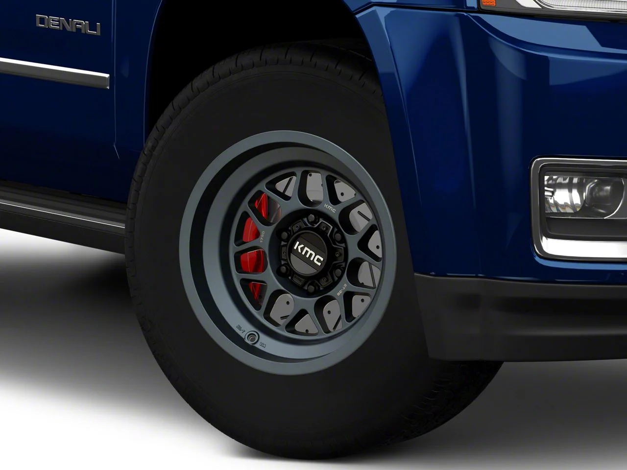 KMC Terra Metallic Blue 6-Lug Wheel; 17x8.5; -10mm Offset (15-20 Yukon)