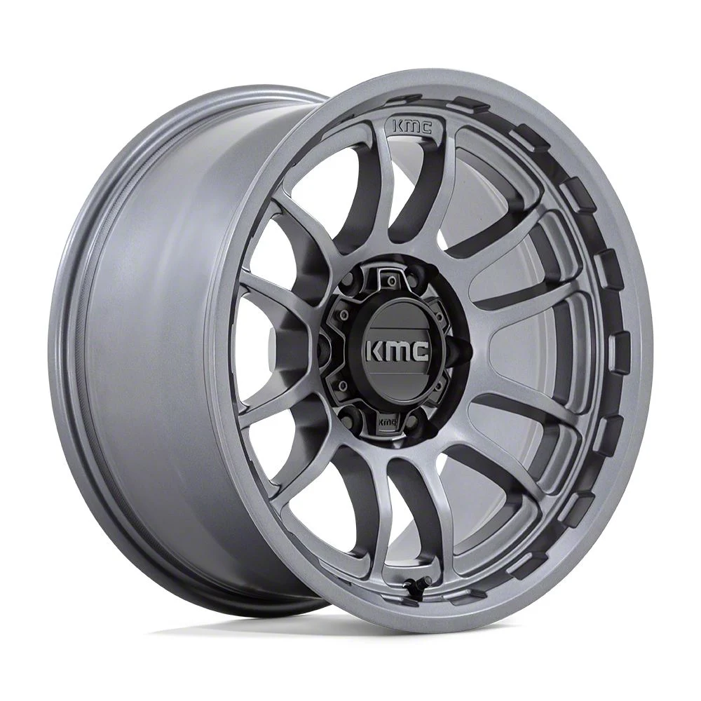 KMC Wrath Matte Anthracite 6-Lug Wheel; 17x8.5; -10mm Offset (15-20 Yukon)