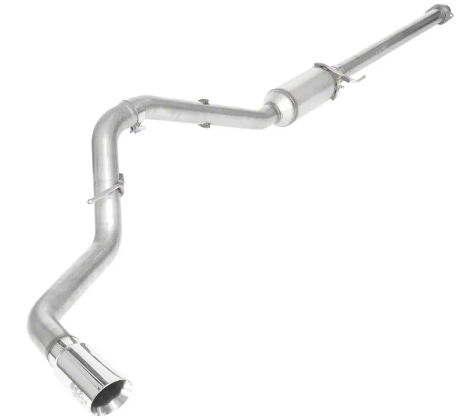 K&N Single Exhaust System with Polished Tip; Side Exit (17-20 5.0L F-150)