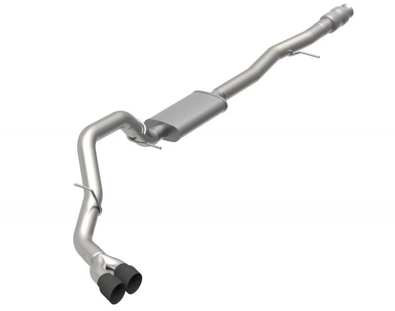 Kooks KRT Single Exhaust System with Black Tips; Side Exit (19-26 6.2L Silverado 1500)