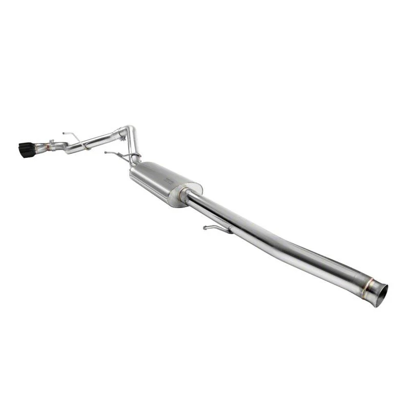 Kooks SS Single Exhaust System with Black Tips; Side Exit (15-18 5.3L Tahoe)
