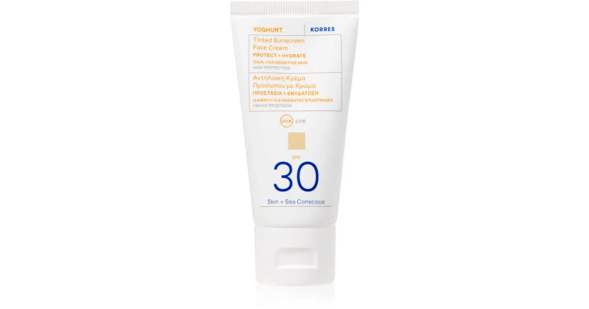 Korres Yoghurt crema protettiva colorata SPF 30 50 ml
