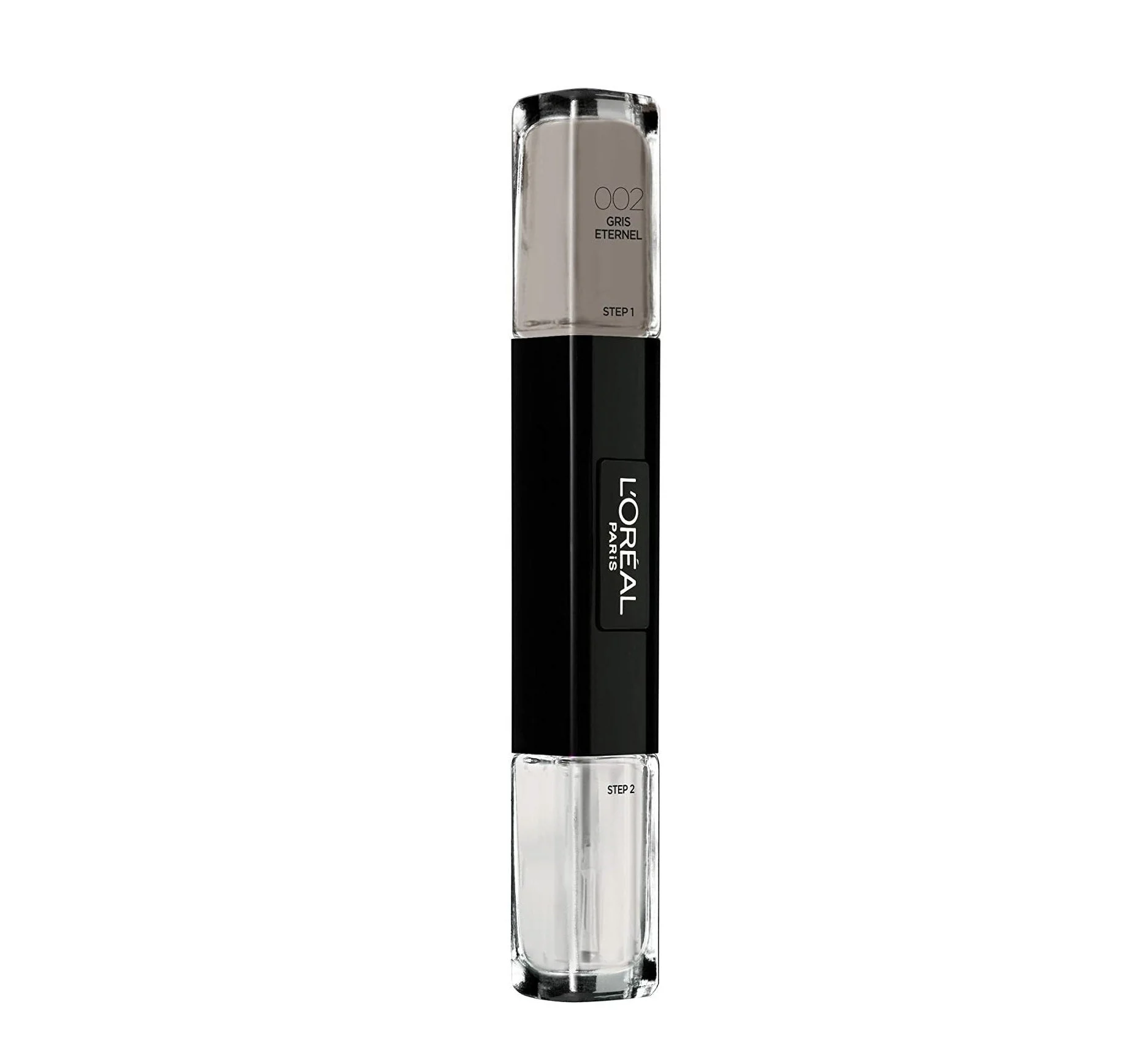 Smalto per unghie infallibile L'Oreal Paris 2 in 1 002 Gris Eternel 2 x 5 ml