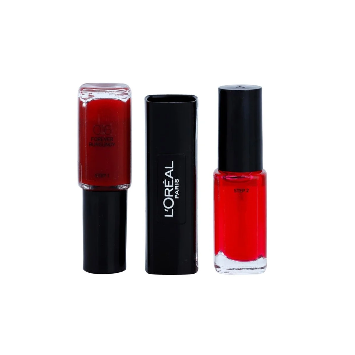 Smalto per unghie infallibile L'Oreal Paris 2 in 1 016 Forever Burgundy 2 x 5 ml
