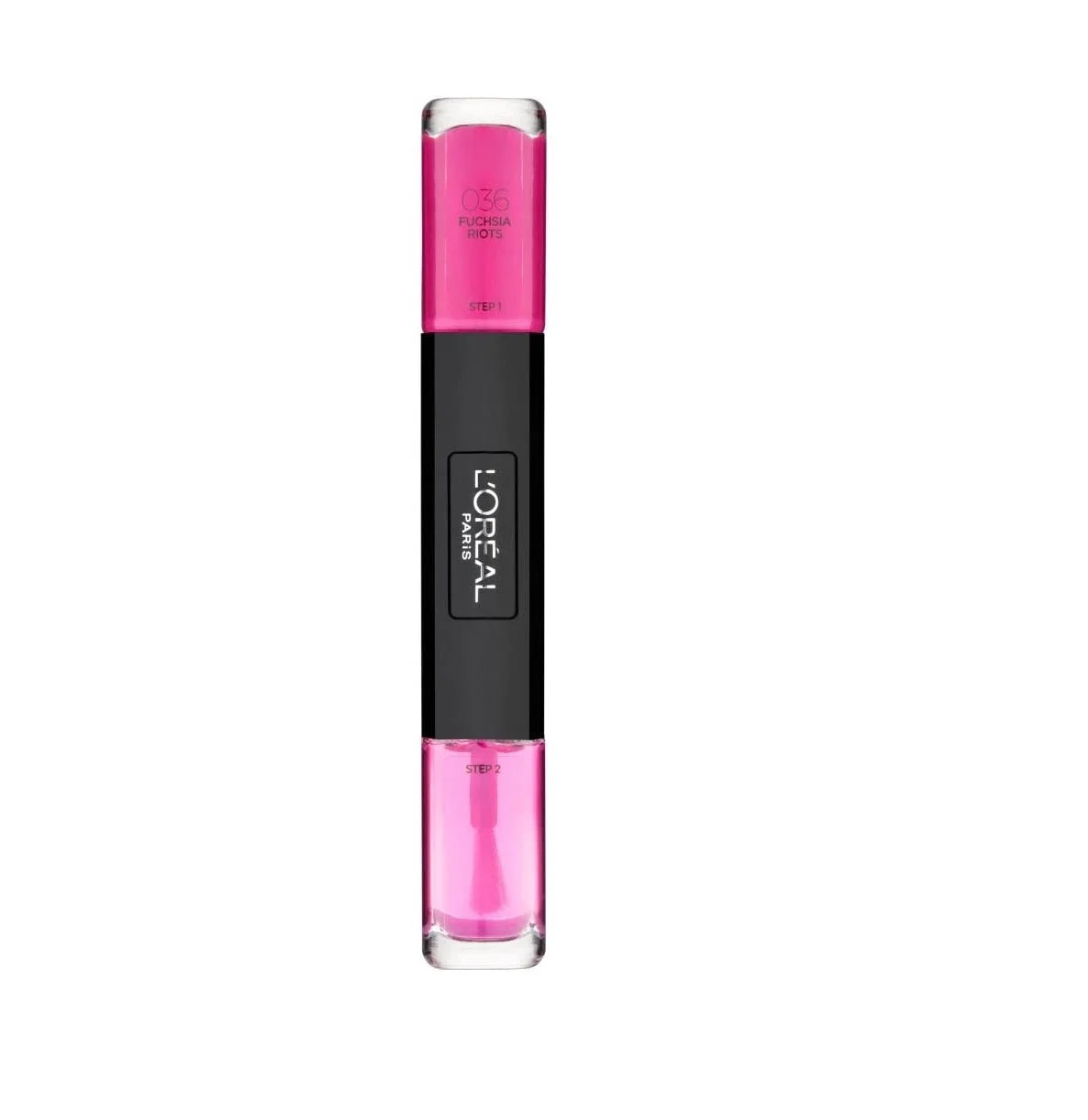 L'Oreal Paris Infallible smalto unghie 2 in 1 036 Fucshia Riots 2 x 5 ml