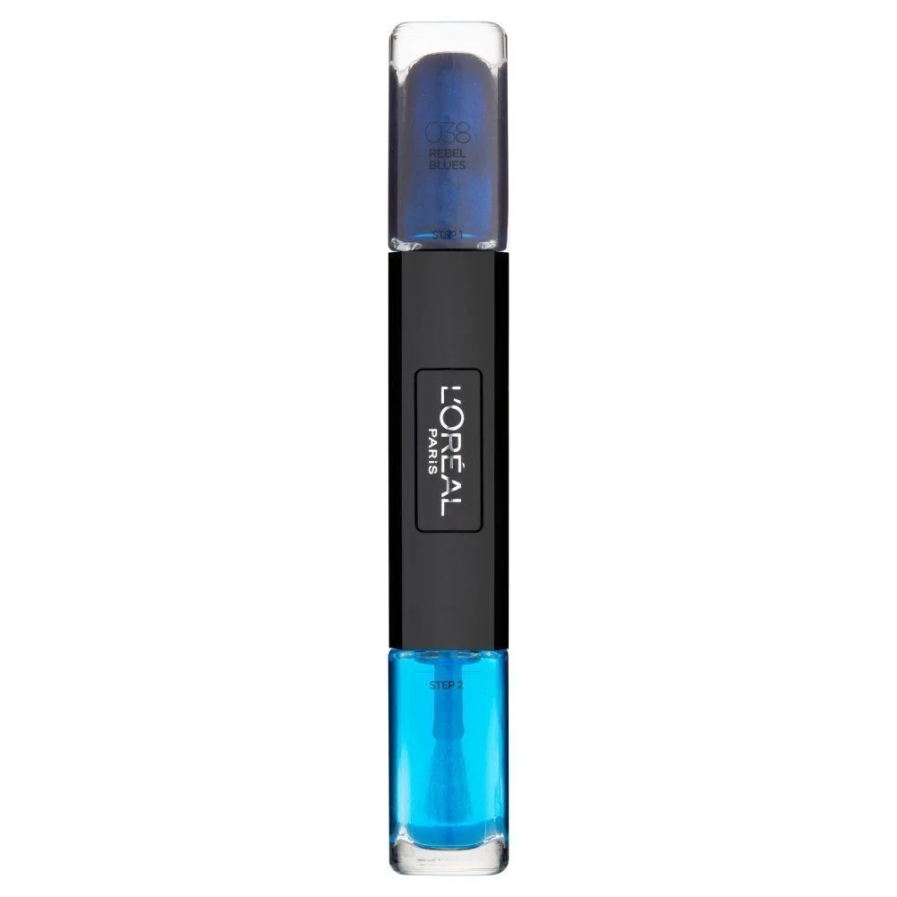 L'Oreal Paris, infallibile, smalto 2 in 1, 038, Rebel Blues, 2 x, 5 ml