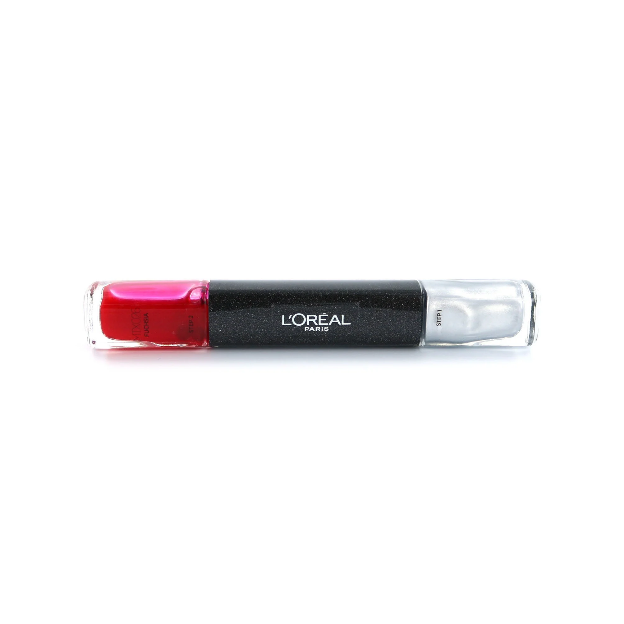 Smalto per unghie infallibile L'Oreal Paris 2 in 1 MTX 026 fucsia 2 x 5 ml