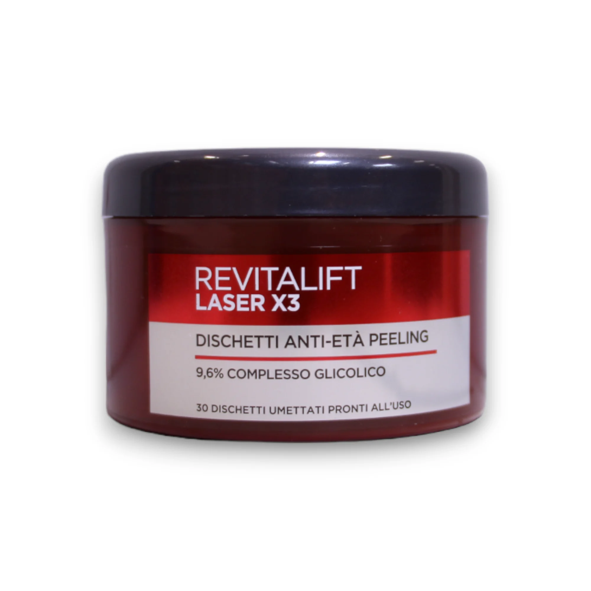 L'Oreal Paris Revitalift Laser X3 Acido glicolico Peel-Off Pads antiage 30 pezzi