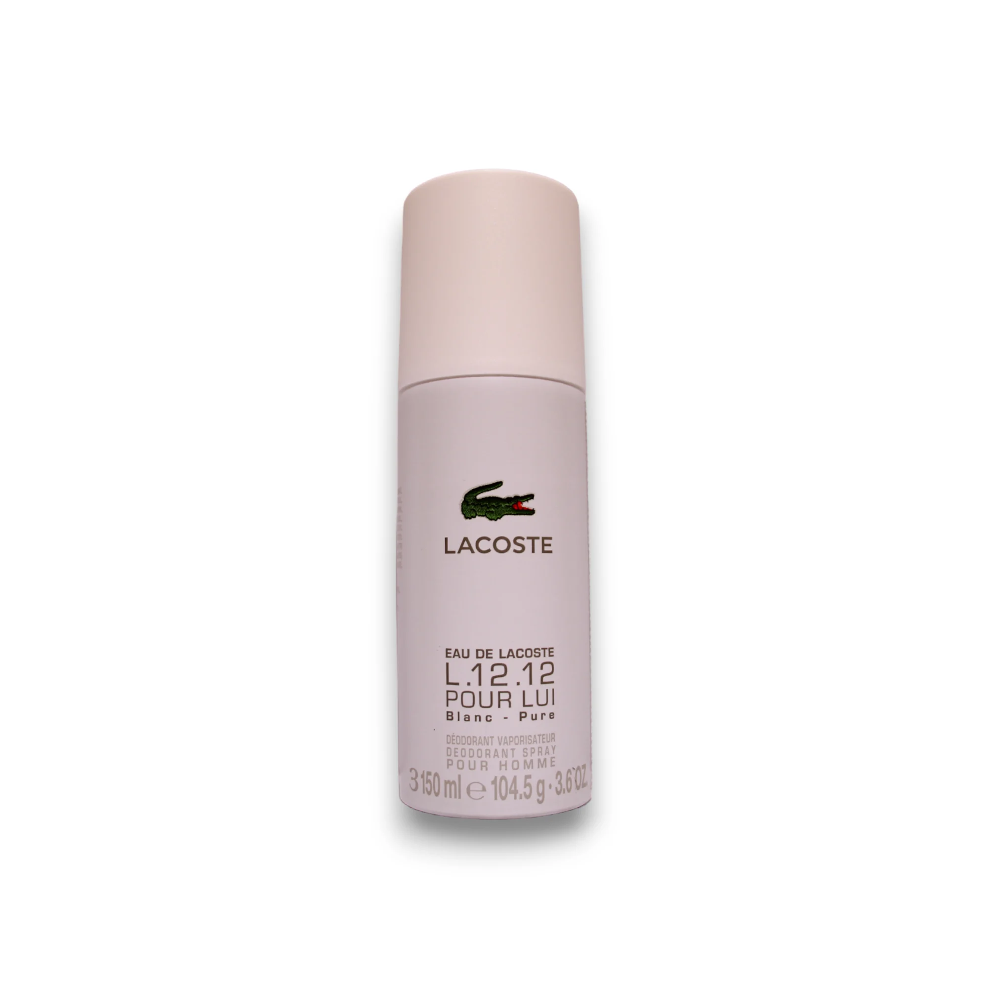 Lacoste, Eau de Lacoste, L.12.12, Blanc, Deodorante, Spray, da uomo, 150 ml