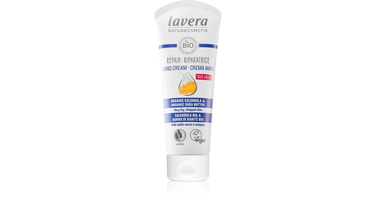 Lavera Basis Sensitiv Crema Rigenerante Mani Con Calendula 75 Ml