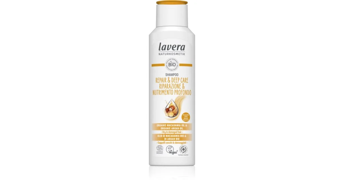 Lavera Repair & Care Shampoo Di Rigenerazione Profonda Per Capelli Rovinati E Secchi 250 Ml