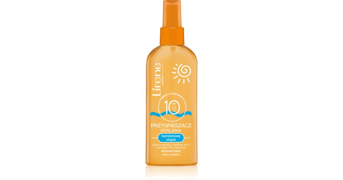 Lirene Carotene SPF 10 olio protettivo per accelerare l'abbronzatura 150 ml