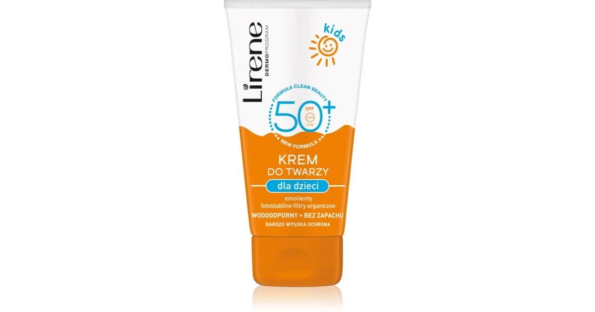 Lirene crema protettiva viso resistente all'acqua per bambini 50 ml