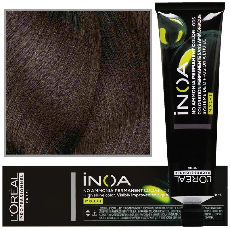 Tintura per capelli L'Oréal Inoa 60 ml, colore castano chiaro, 5
