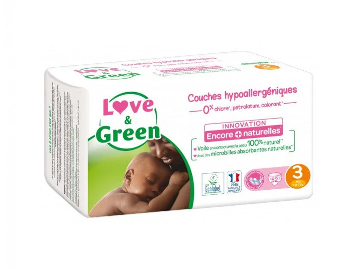 Love&Green Pannolini Ipoallergenici T3 4 a 9 kg x52