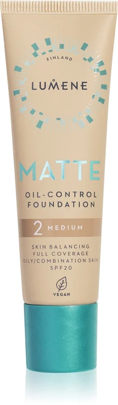 Lumene Matte Oil-Control fondotinta opacizzante SPF 20 colore 2 Soft miele / medio 30 ml