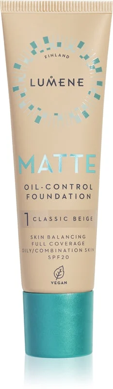 Lumene Matte Oil-Control fondotinta opacizzante SPF 20 colore 1 Classic Beige 30 ml
