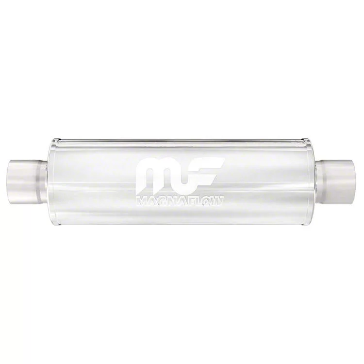 Magnaflow 6-Inch Round Straight-Through Performance Muffler; 3-Inch Inlet /3-Inch Outlet (Universal; Some Adaptation May Be Required)