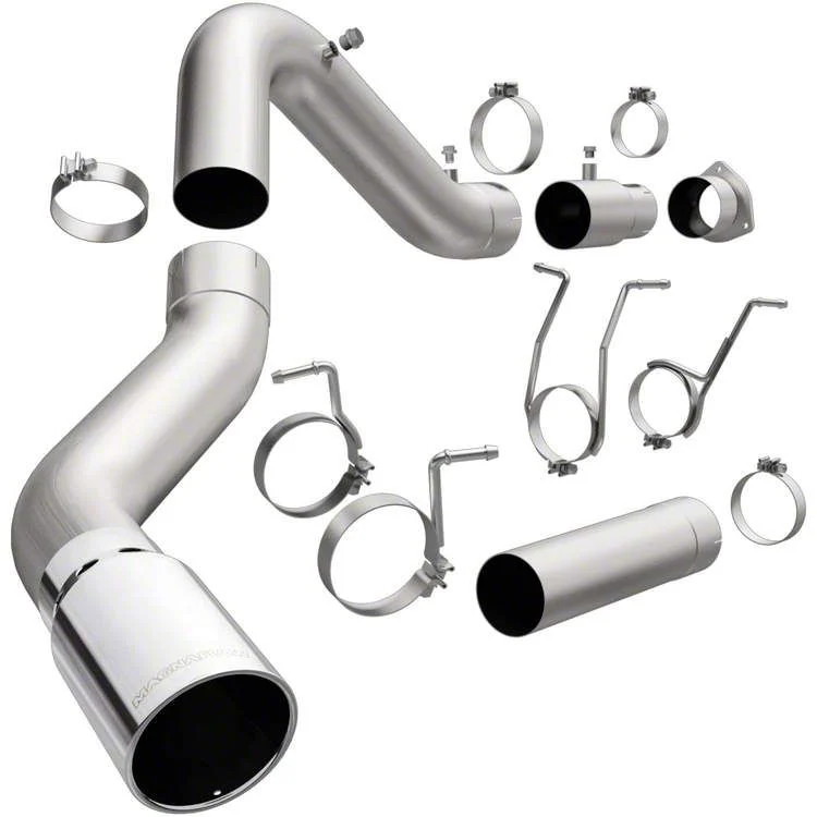 Magnaflow PRO DPF Series Single Exhaust System with Polished Tip; Side Exit (14-19 6.6L Duramax Silverado 3500 HD)