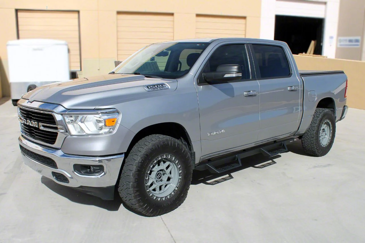 Magnum RT Steps & Bumpers RT Gen 2 Drop Side Step Bars; Black Textured (19-26 RAM 1500 Crew Cab)