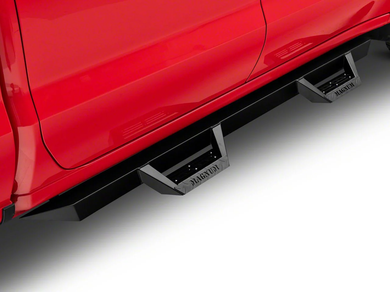 Magnum RT Steps & Bumpers RT Drop Side Step Bars; Black Textured (19-26 Silverado 1500 Crew Cab)
