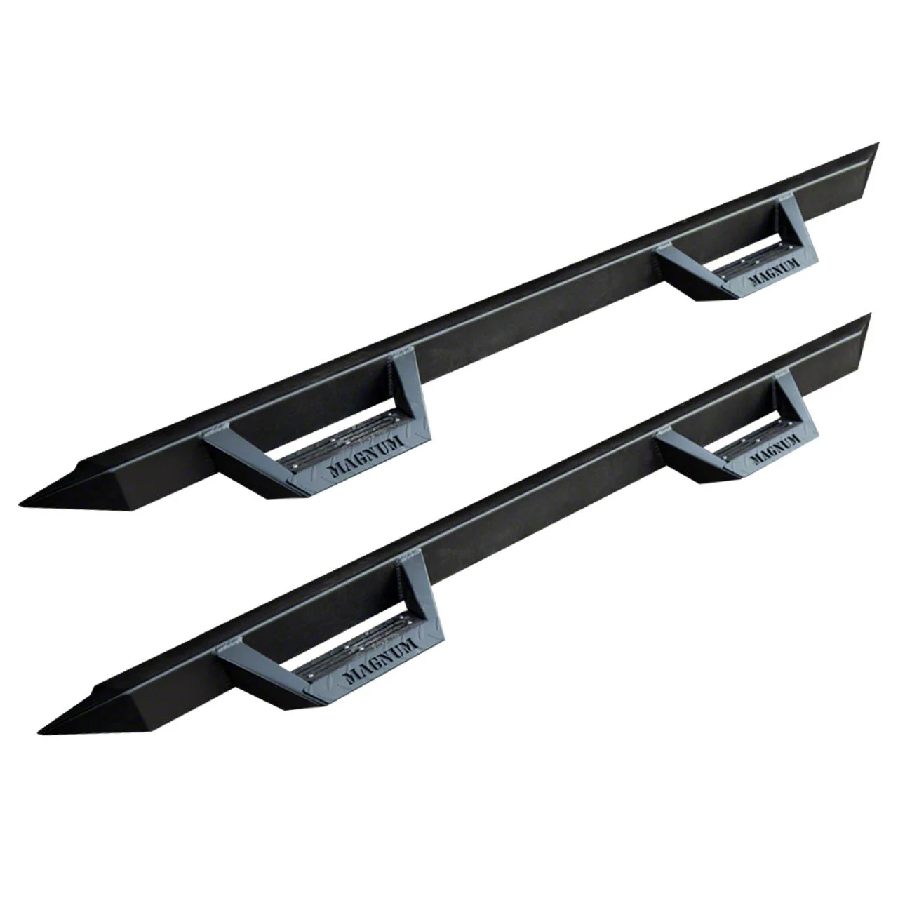 Magnum RT Steps & Bumpers RT Drop Side Step Bars; Black Textured (19-26 Silverado 1500 Double Cab)