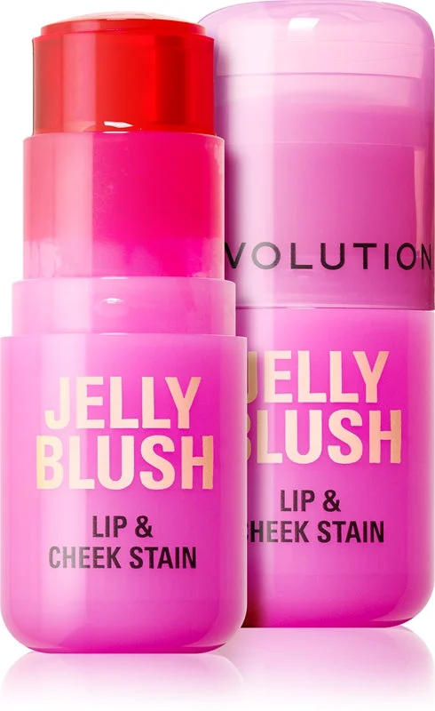 Makeup Revolution Jelly Blush in bastoncino per labbra e guance colore arancio pesca 5.5 g