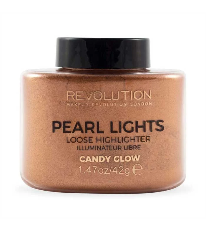 Makeup Revolution, Pearl Lights, polvere illuminante sfusa, Candy Glow, 25 g