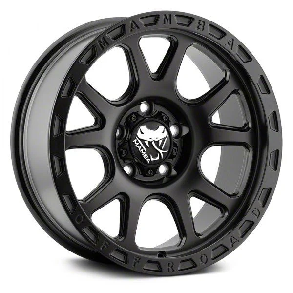 Mamba Offroad Wheels M27 Matte Black 6-Lug Wheel; 17x9; 12mm Offset (15-20 Yukon)