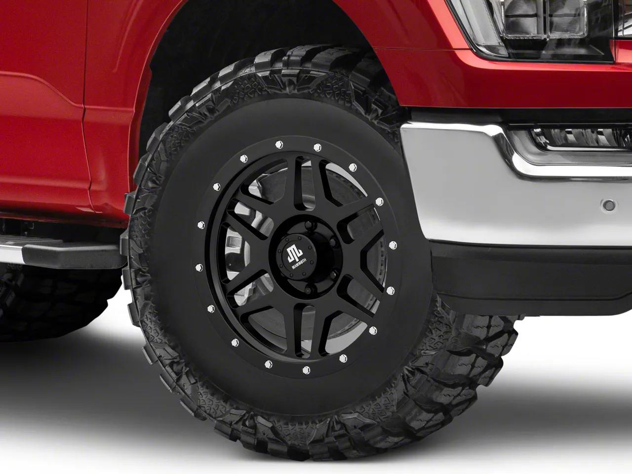 Mammoth Split 6 Beadlock Satin Black 6-Lug Wheel; 18x9; 12mm Offset (21-26 F-150)