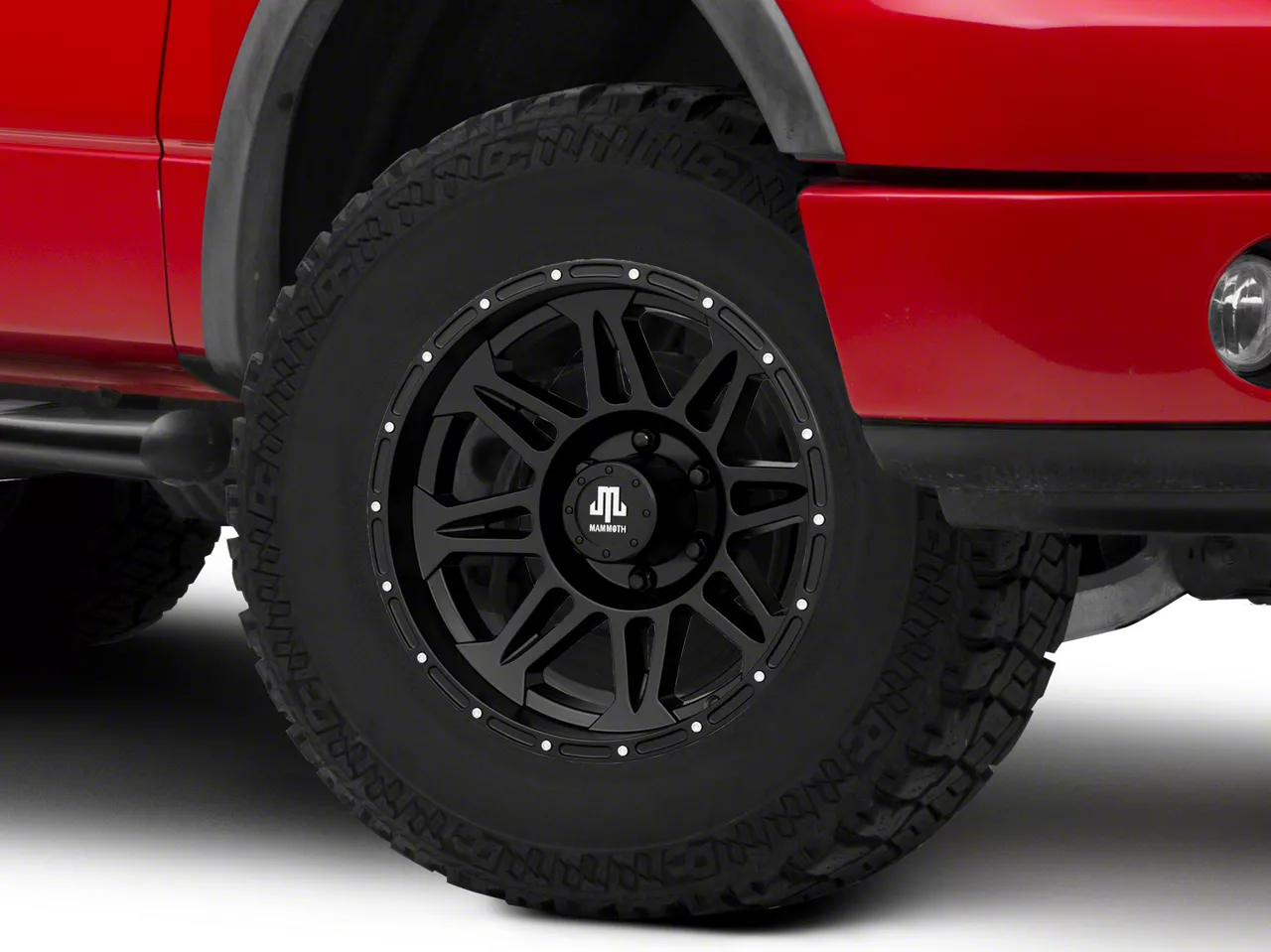Mammoth Split 8 Beadlock Matte Black 6-Lug Wheel; 17x9; -6mm Offset (04-08 F-150)