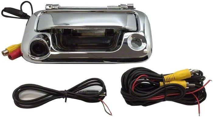 Master Tailgaters Metal Tailgate Handle with Backup Reverse Camera; Chrome (04-14 F-150)