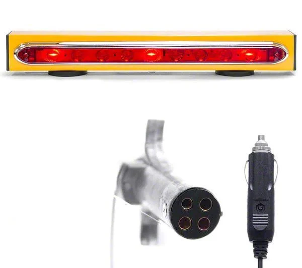 Master Tailgaters Wireless Trailer Tow Light Bar; 4-Pin Round Connection (Universal; Some Adaptation May Be Required)