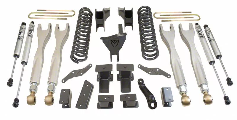 Max Trac 6-Inch 4-Link Suspension Lift Kit with Fox Shocks (17-21 4WD 6.7L Powerstroke F-350 Super Duty DRW)