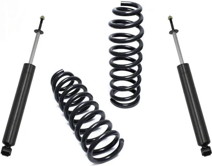 Max Trac 2-Inch Front Lowering Coil Springs with Shocks (09-13 2WD 4.7L RAM 1500; 09-18 2WD 5.7L RAM 1500)