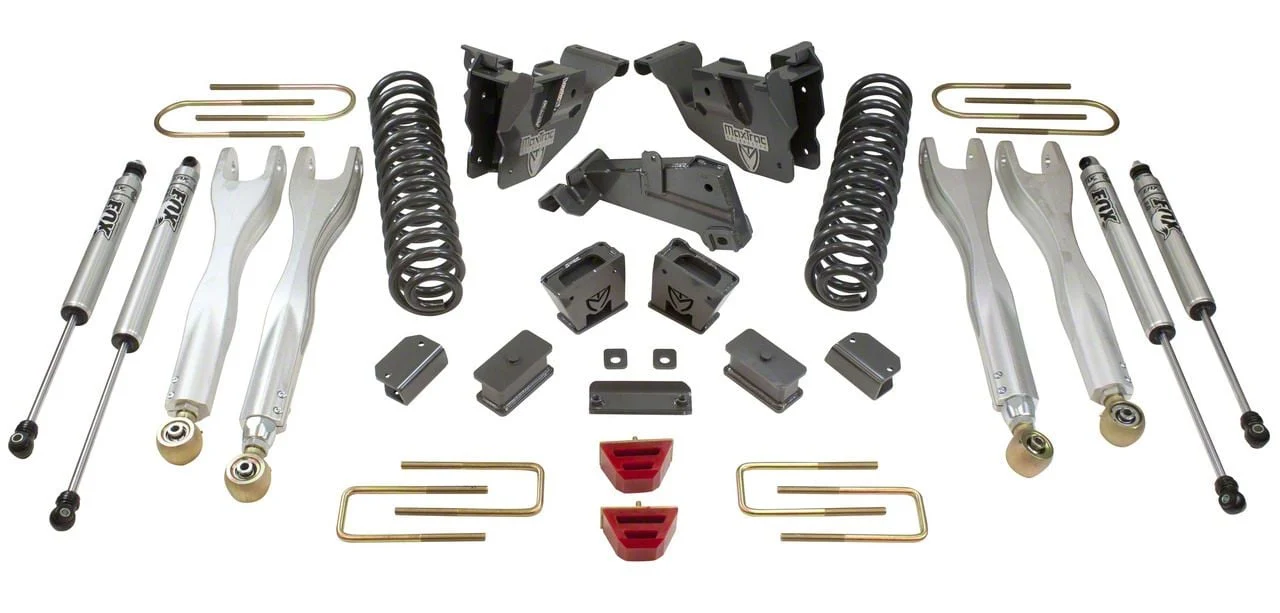 Max Trac 6-Inch MaxPro Elite 4-Link Suspension Lift Kit with Fox Shocks (13-18 4WD 6.7L RAM 3500)