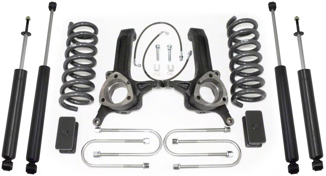 Max Trac 6.50-Inch MaxPro Suspension Lift Kit with Shocks and 4.125-Inch Rear Axle U-Bolts (03-08 2WD 5.9L, 6.7L RAM 3500)