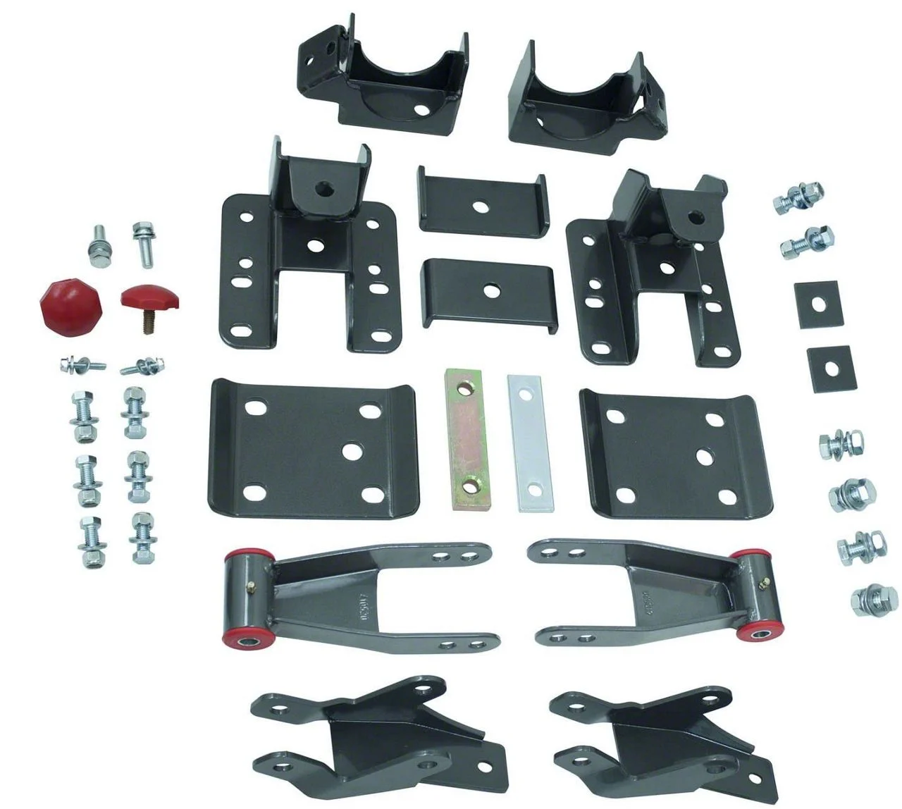 Max Trac 3 to 4-Inch Drop Rear Axle Flip Kit with Rear Shock Extenders (14-18 Sierra 1500)