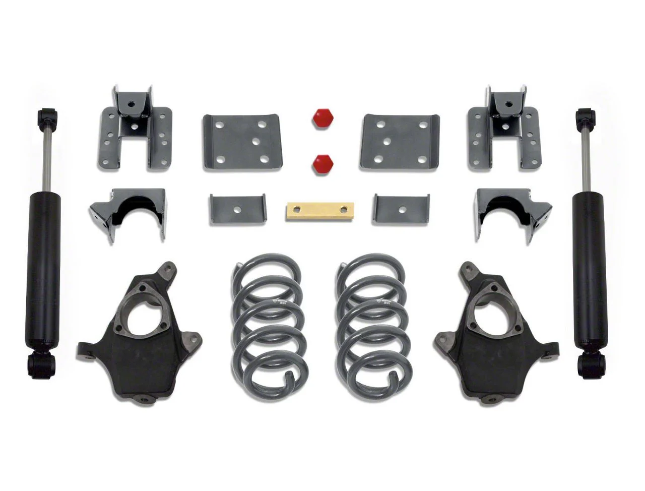 Max Trac Lowering Kit; 4-Inch Front / 6-Inch Rear (14-16 Sierra 1500 w/ Stock Cast Steel Control Arms, Excluding Denali)
