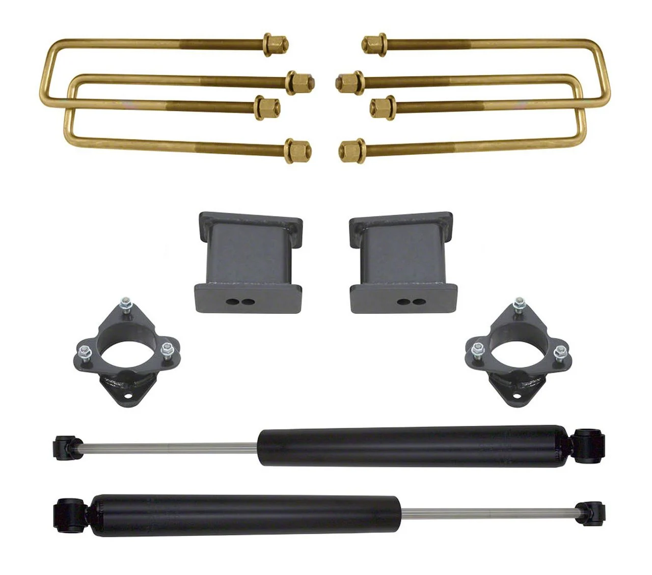 Max Trac 2-Inch Front / 4-Inch Rear Suspension Lift Kit with Shocks (16-18 2WD Silverado 1500)