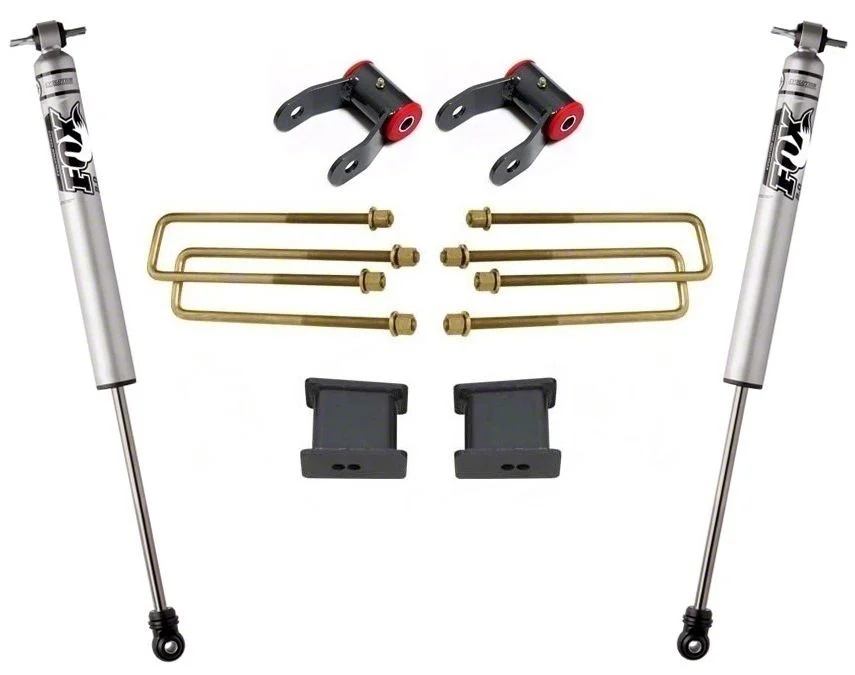 Max Trac 3-Inch Rear Suspension Lift Kit with Fox Shocks (07-16 2WD Silverado 1500)