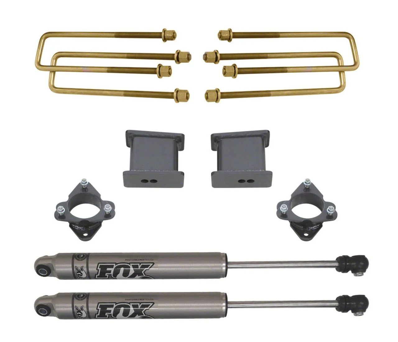 Max Trac 3-Inch Rear Suspension Lift Kit with Fox Shocks (16-18 2WD Silverado 1500)