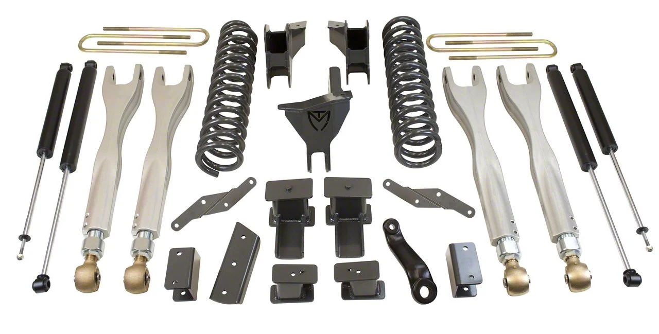Max Trac 4-Inch MaxPro 4-Link Suspension Lift Kit with Max Trac Shocks (17-22 F-250 Super Duty DRW)