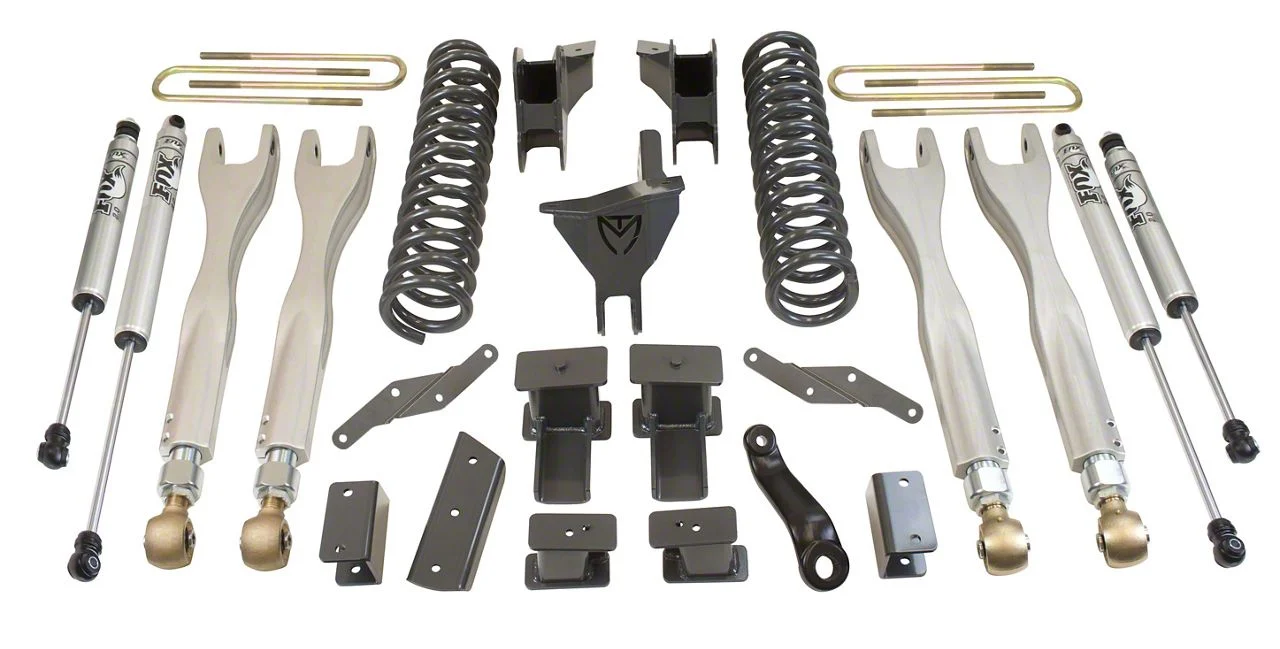 Max Trac 4-Inch MaxPro Elite 4-Link Suspension Lift Kit with Fox Shocks (17-22 F-250 Super Duty DRW)