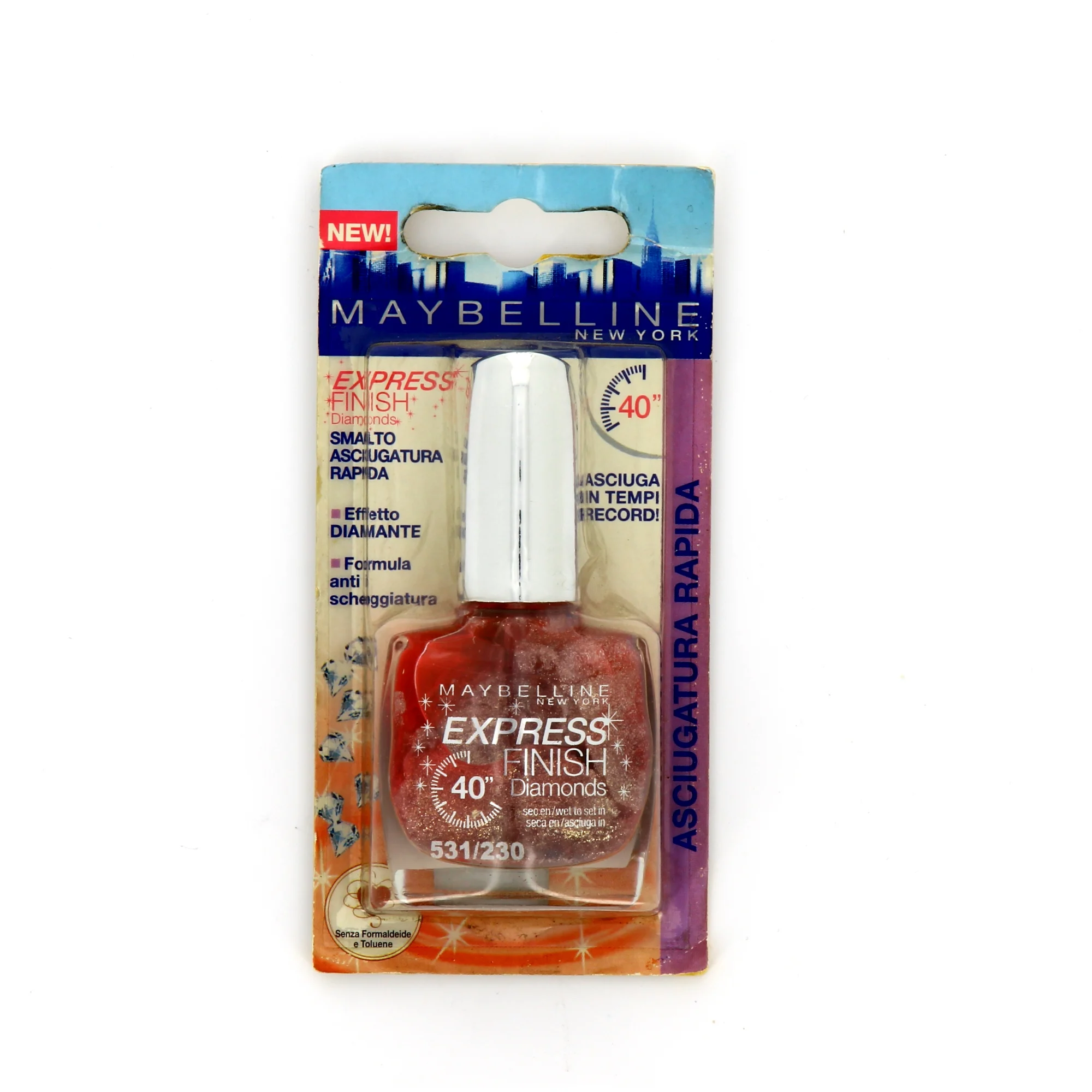 Maybelline Express Finish 40 secondi Diamanti Smalto per Unghie Nr. 531/230 10 ml