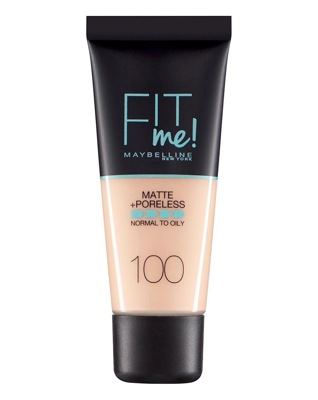 Maybelline Fit Me Matte + Poreless fondotinta liquido 100 avorio caldo 30 ml