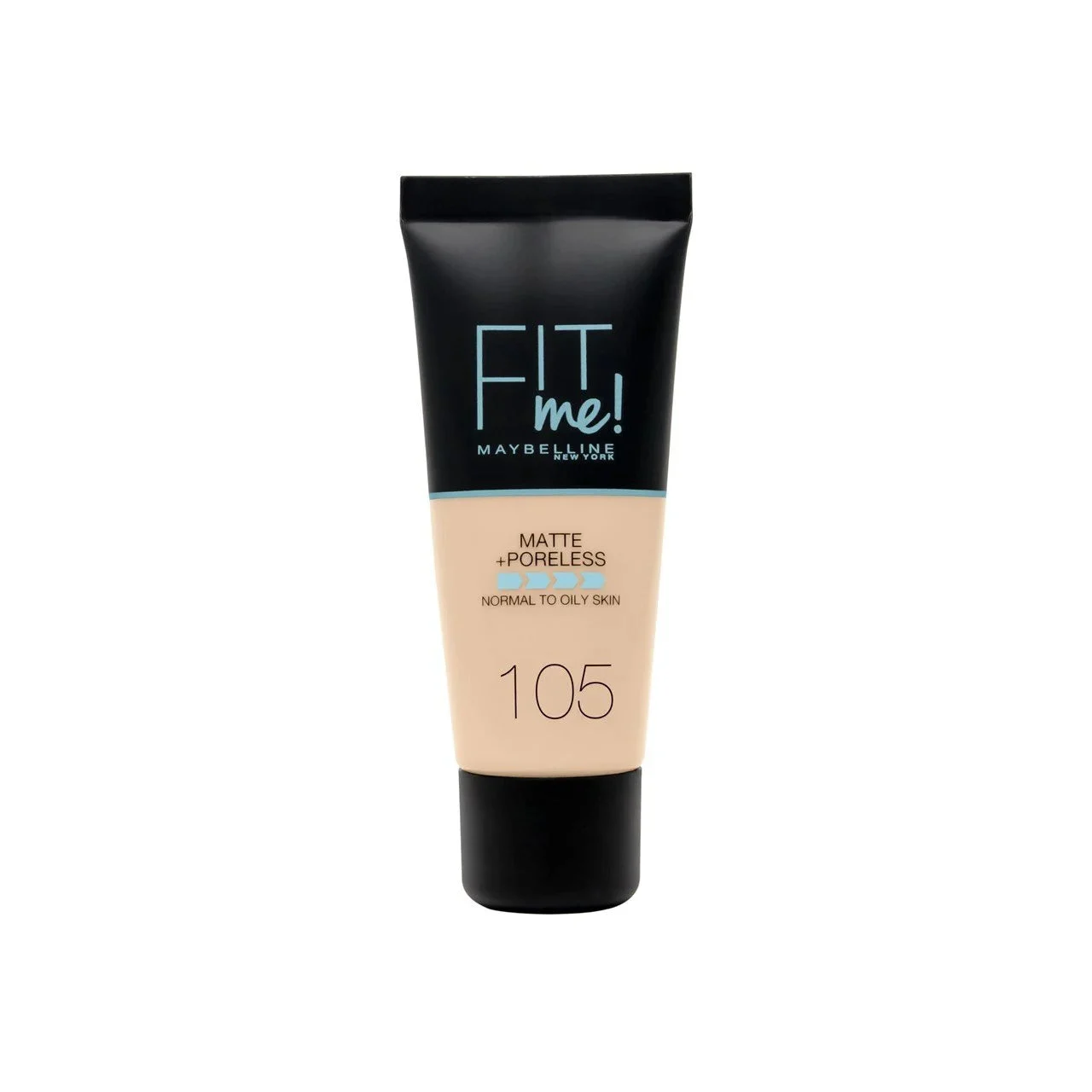 Maybelline Fit Me Matte + fondotinta liquido senza pori 105 avorio naturale 30 ml