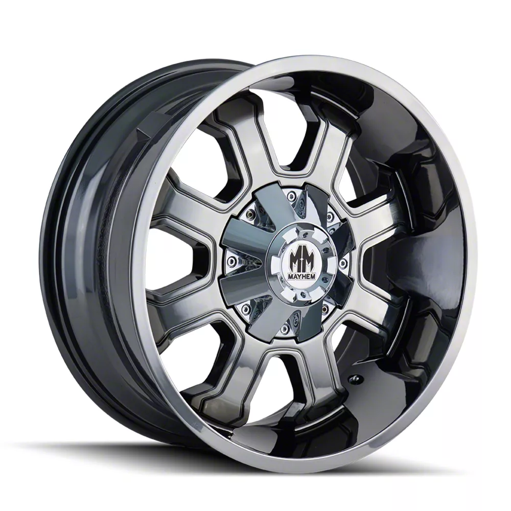 Mayhem Wheels Fierce Chrome 5-Lug Wheel; 20x9; 0mm Offset (02-08 RAM 1500, Excluding Mega Cab)