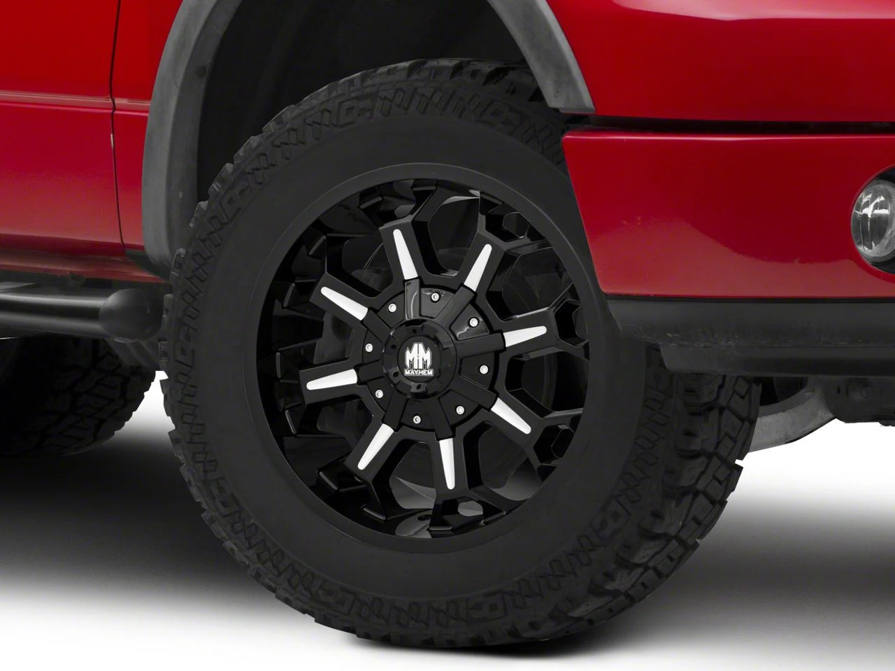 Mayhem Wheels Combat Gloss Black Milled 6-Lug Wheel; 20x9; 18mm Offset (04-08 F-150)