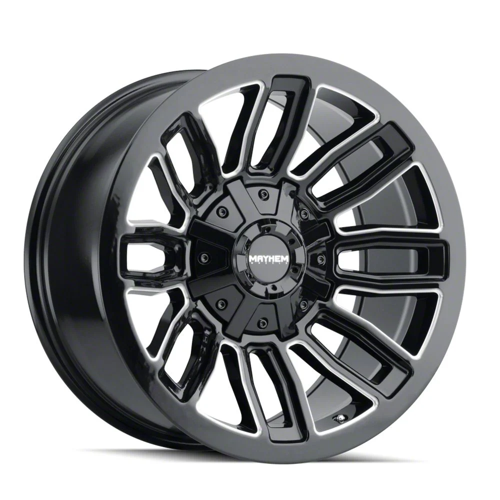 Mayhem Wheels Decoy Gloss Black Milled 6-Lug Wheel; 20x9; 0mm Offset (04-08 F-150)